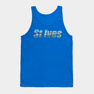 St Ives, Cornwall, Text Tank Top